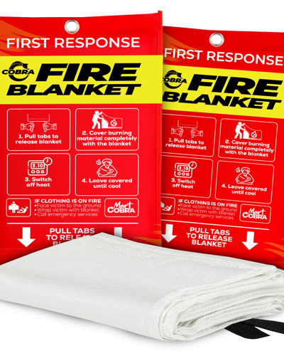 Emergency fire blanket